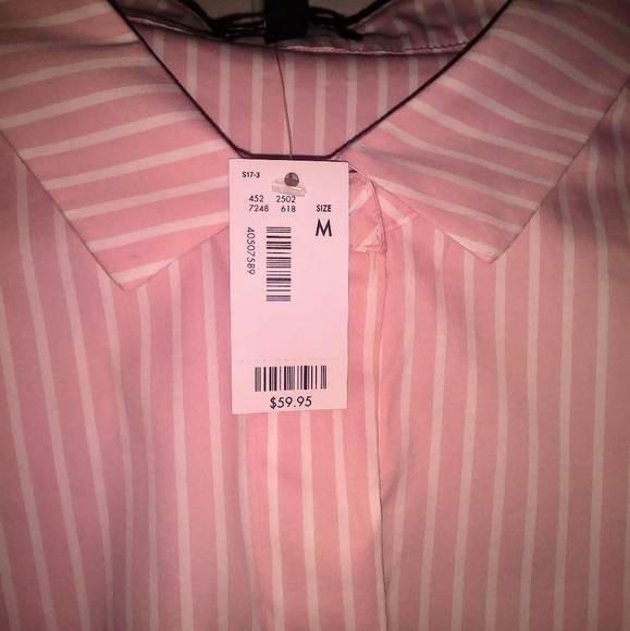 Limited Pink Pin Stripe Button Down NWT - Picture 1 of 4